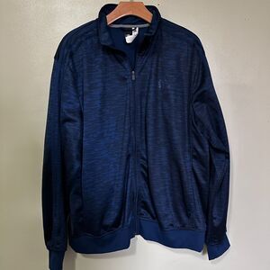 Adidas Men's Essentials Warm-Up Track Jacket Tricot Retro Sports 3 Stripe Blue L